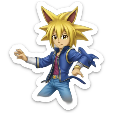 joey wheeler yu-gi-oh sticker