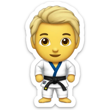 monchici wearing jiujitsu sticker