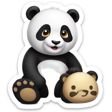 Good night panda sticker