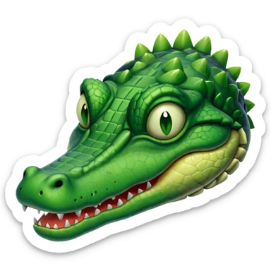 Make a dead gator emoji put x’s over its eyes and have it in a dead position sticker