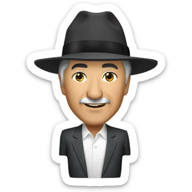 Askar Akayev president Kyrgyzstan sticker