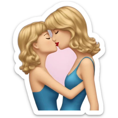 taylor swift kissing herself sticker