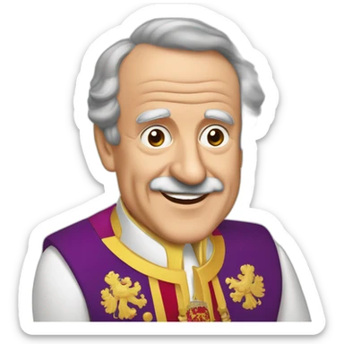 Juan Carlos I de España cartoon sticker