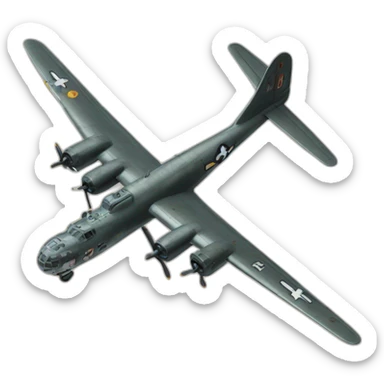 B-29 sachant la bombe atomique sur Hiroshima sticker