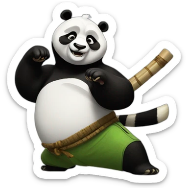 Panda kung fu panda sticker