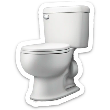 toilet with flushing functions sticker
