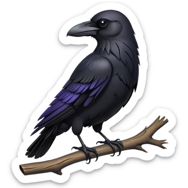 mystical raven sticker