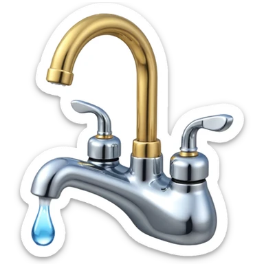 Robinet qui goutte sticker