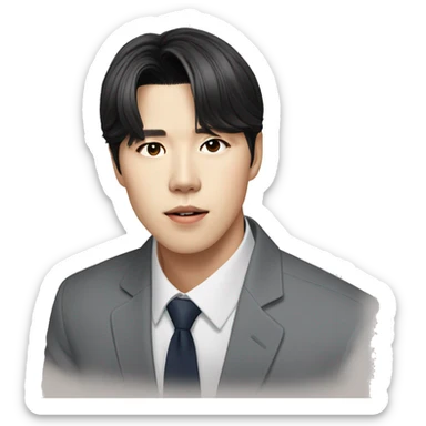Coreano hermoso hyun bin sticker