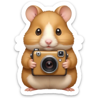 photographer  hamster sticker