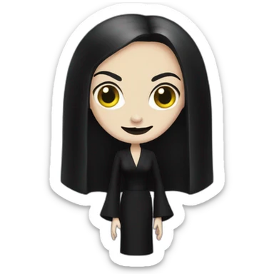 Morticia Addams sticker