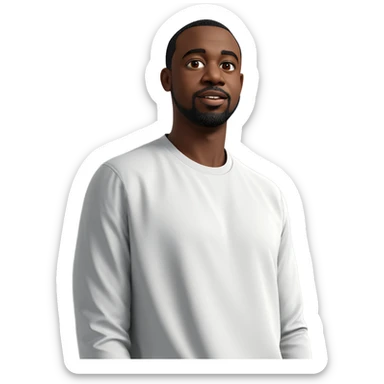 dark-skinned male with beard sticker