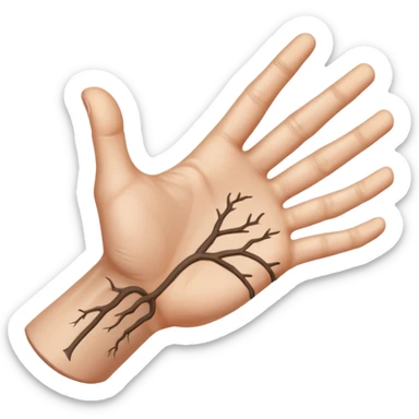 back of left hand sticker