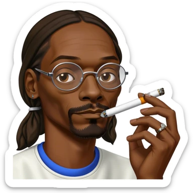 snoop dogg smoking sticker