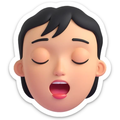 a laughing face with tears of joy sticker