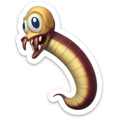 earthworm jim sticker