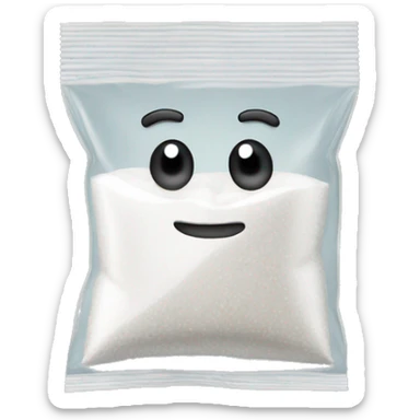 Baggie with salt in it sticker