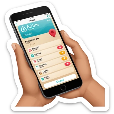 airbnb check in via phone sticker