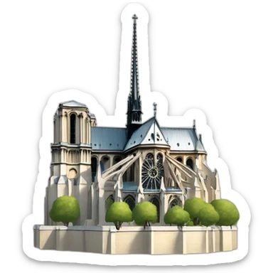 Cathédrale Notre-Dame-de-Paris sticker