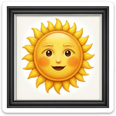 The sun is shining outside the window sticker