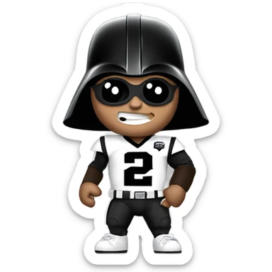Darth Vader with a Johnny manziel Texas a&m jersey sticker
