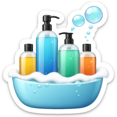 Soap and shampoo sticker