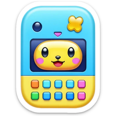 Tamagotchi ios app skeuomorphic sticker