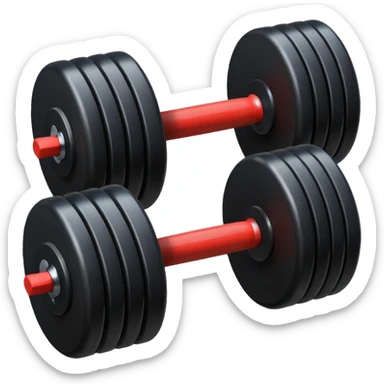 Peso de academia preto sticker