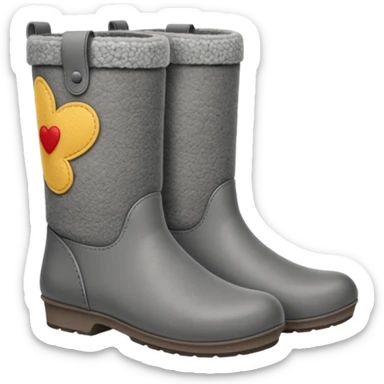 valenki felt boots without heels on soft soles sticker