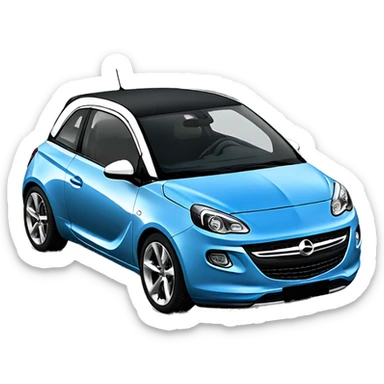 Opel Adam blau sticker