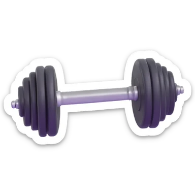 metal gym dumbbell sticker