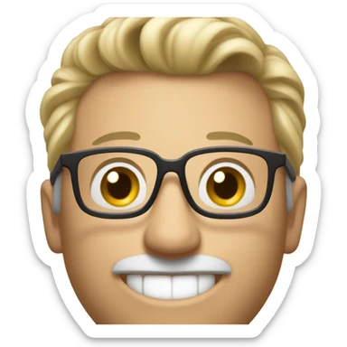 Man holding phone selfie sticker