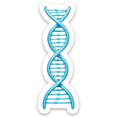 x-shaped singular dna chromosome  sticker