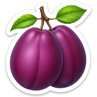 one plum sticker