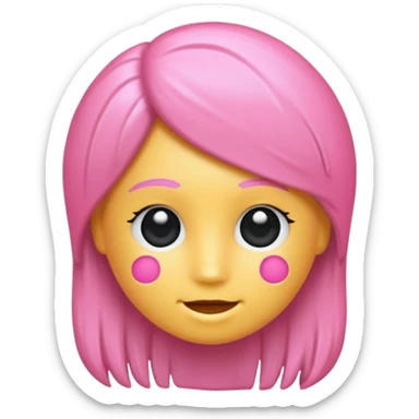 Cepillo pelo rosa sticker