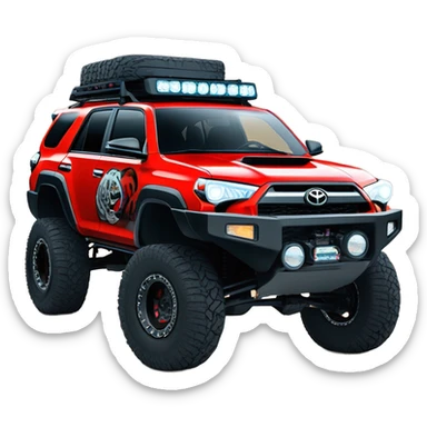Toyota 4runner suped up sticker