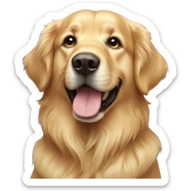 golden retriver sticker