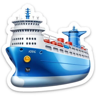 create an ultra realistic liquefied gas ship sticker