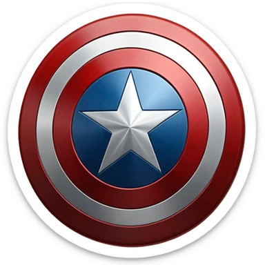 Captain America's shield sticker