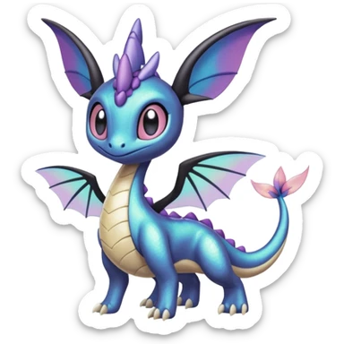 Meloetta-Cresselia-Palkia-Spyro-Toothless-Stitch-Pokémon-Fakémon-creature-hybrid sticker