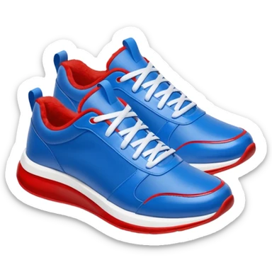  blue upper inspired by Sonic’s fur, with red accents that reference his classic shoes. White details (like stripes, midsoles, or logos) add contrast and keep the design clean. The silhouette is sporty and lightweight, suggesting speed, often with streamlined panels and a low-to-mid cut. sticker