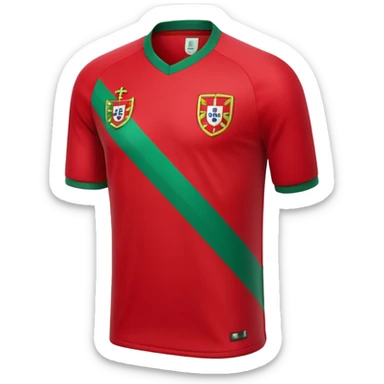 red Portugal football shirt arrow sticker