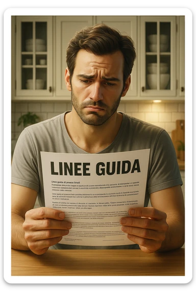 FALLA IDENTICA A QUESTA MA SUL FOGLIO SCRIVI "LINEE GUIDA" IN ITALIANO sticker