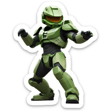 Master chief dancing  sticker