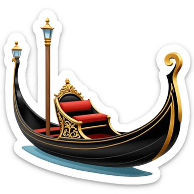 venice gondola sticker