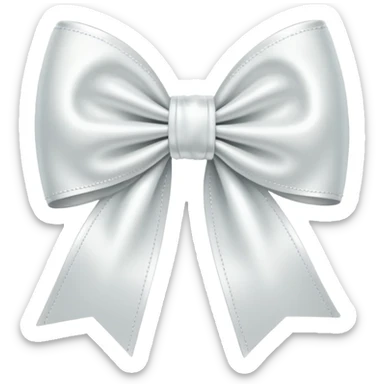 Un noeud blanc sticker