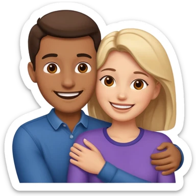 abrazar a mi papa mama sticker