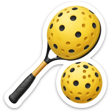 pelota de pickleball sticker