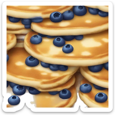 Fluffy blueberry pancakes sticker