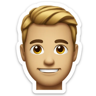 Smirk emoji with eyebrow raise  sticker